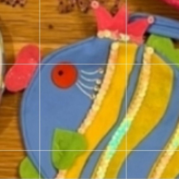 None Other - CUTE Fish Queen Bag Purse for Kids Little girls pocketbook in pink blue sequin…